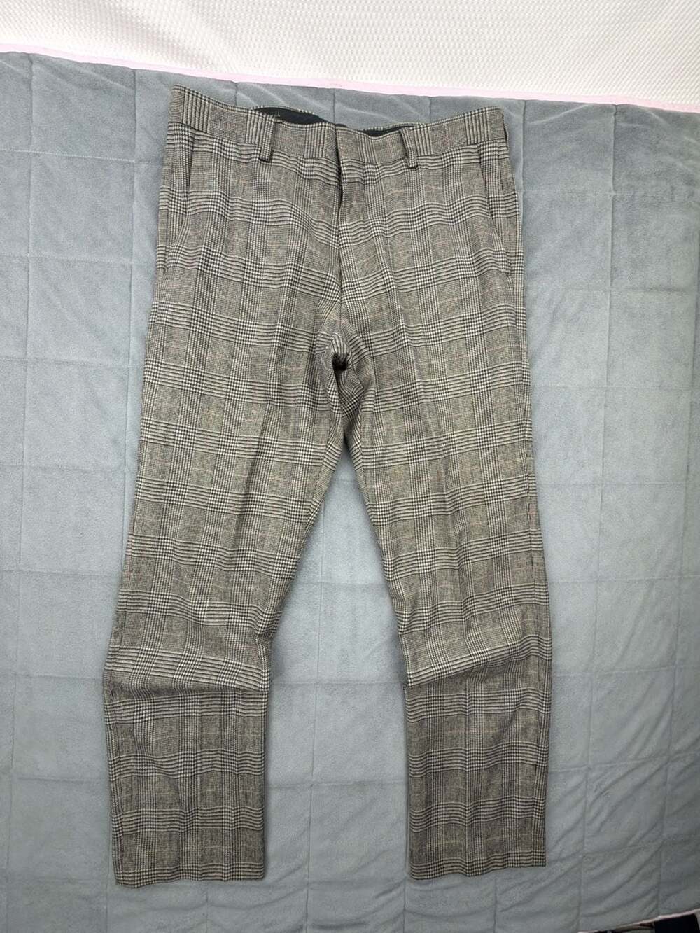 J.Crew Ludlow Slim Fit Wool Blend Suit Pants Glen Plaid